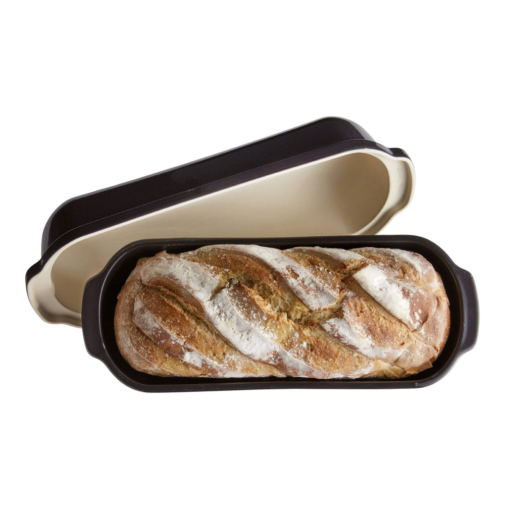 Emile Henry Brotbackform Fusain - 39 x 16 cm / 2.3 Liter