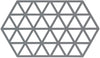 Zone Denmark Topflappen Triangles - Cool Grey - 24 x 14 cm