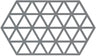 Zone Denmark Topflappen Triangles - Cool Grey - 24 x 14 cm