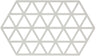 Zone Denmark Topfuntersetzer Triangles - Warmes Grau - 24 x 14 cm