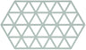 Zone Denmark Topfuntersetzer Triangles - Nordic Sky - 24 x 14 cm