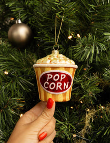 Nordic Light Weihnachtskugel Popcorn 9 cm