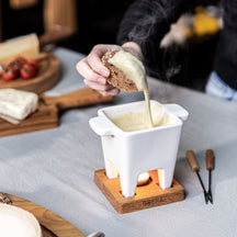 Boska Fondueset - 2 Personen - weiß