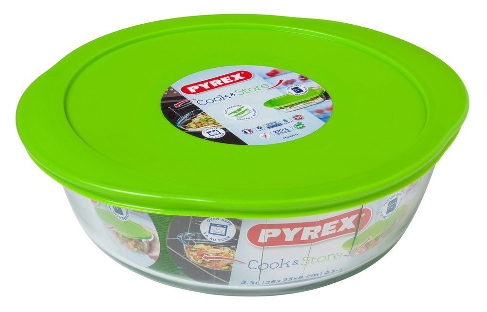 Pyrex Auflaufform - mit Deckel - Cook & Store - ø 25 cm / 2.3 Liter