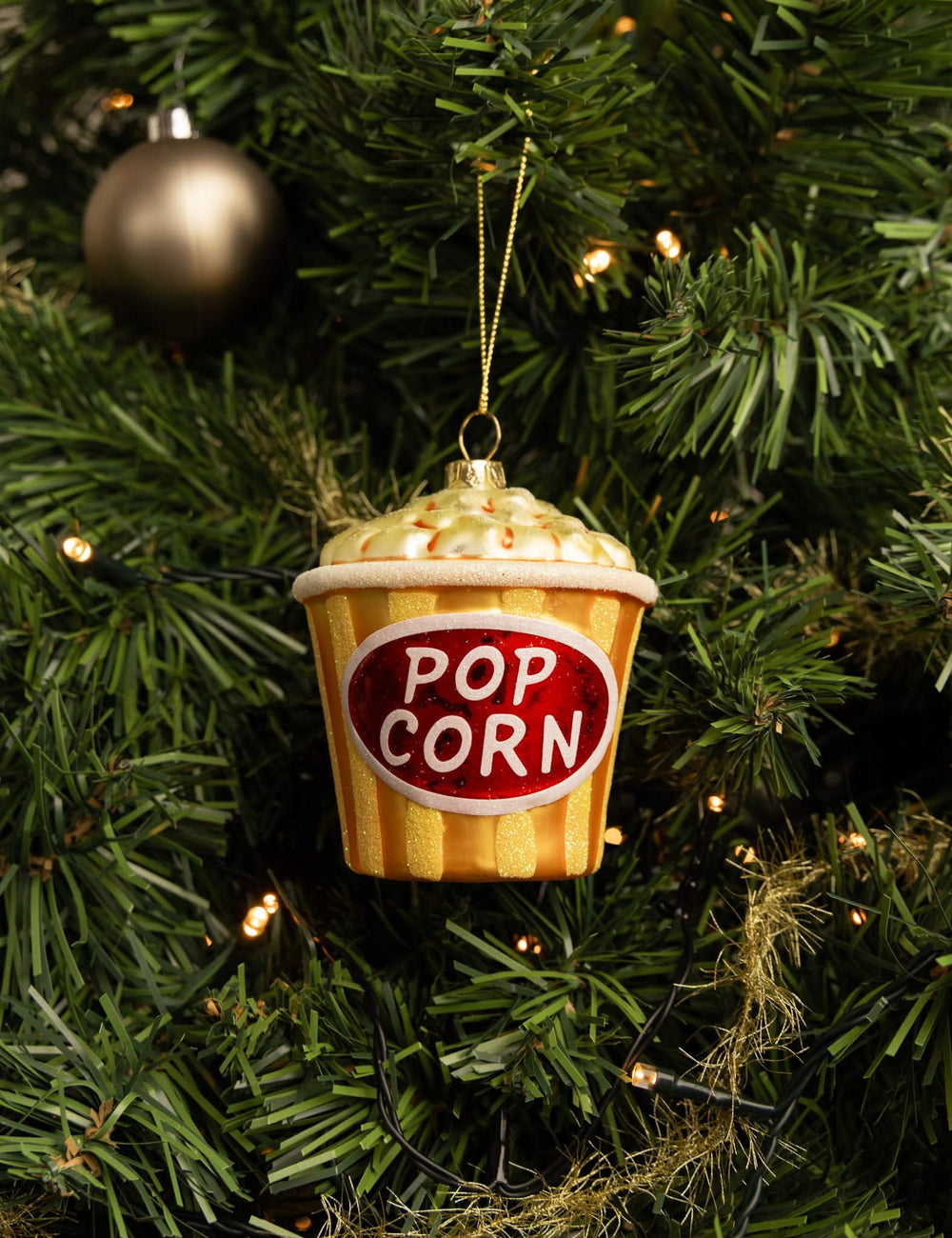 Nordic Light Weihnachtskugel Popcorn 9 cm