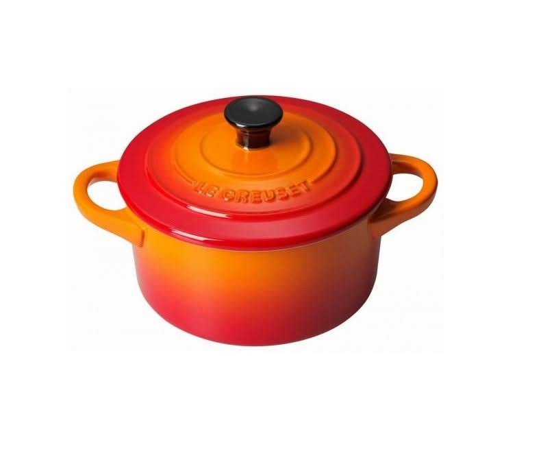 Le Creuset Servierpfanne / Mini-Bratpfanne - Signature - Orangerot - ø 10 cm / 250 ml