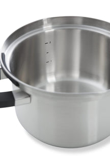 BK Pfannenset Flow Cool 5-teilig - Edelstahl - Kochtöpfe ø 16, 18, 20, 24 cm & Stieltopf ø 16 cm
