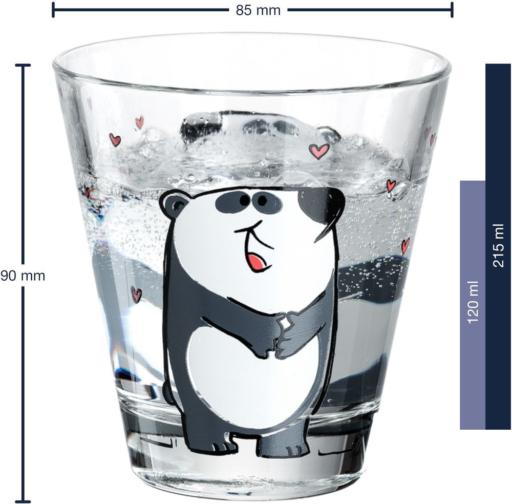 Leonardo Kinderglas Set Bambini Panda 215 ml - 3-teilig