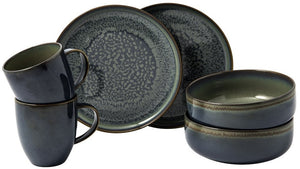 Villeroy & Boch Geschirrset Crafted - Breeze Grau Grün - 6-teilig / 2 Personen