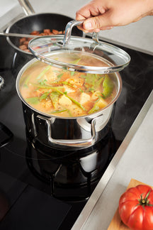 Rosle Kochgeschirr Set Moments - Kookpannen + Deksels, Steelpan & Bratpfanne - 5 Delig