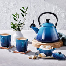 Le Creuset Wasserkessel / Flötenkessel Kone - Induktion - Azure - 1.6 Liter