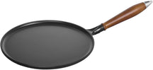 Staub Pfannkuchenpfanne Schwarz - ø 28 cm - Emaillierte Antihaftbeschichtung