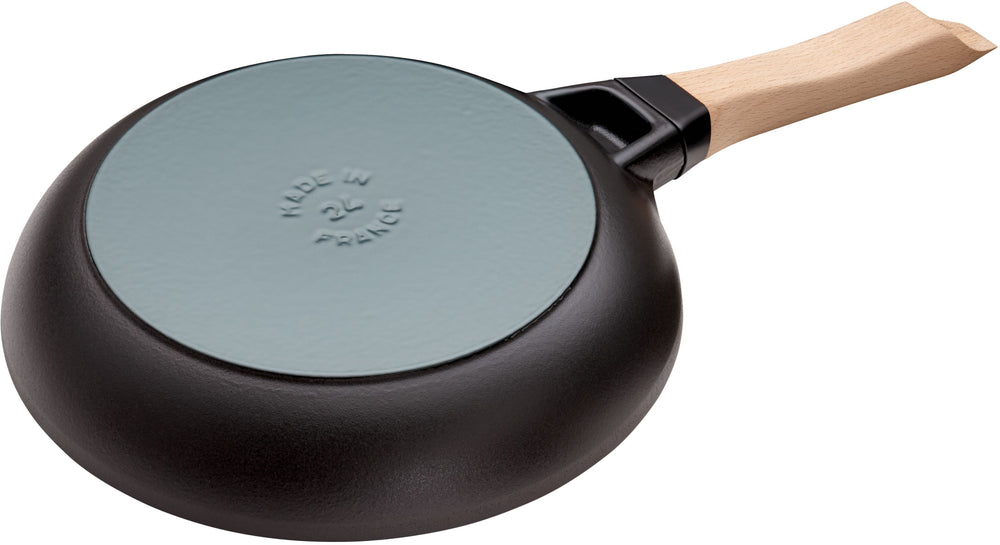 Staub Bratpfanne Schwarz - ø 24 cm - Emaillierte Antihaftbeschichtung