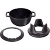 Staub Fondueset Schwarz - ø 20 cm / 2.36 Liter