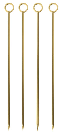 Paderno Cocktailspieße BAR - Gold - 10 cm - 4 Stück