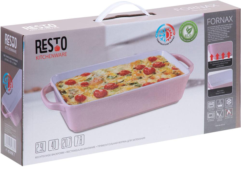 Resto Kitchenware Auflaufform Fornax - Rosa - 40 x 21 cm / 2.9 Liter