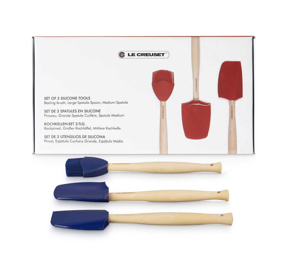 Le Creuset Spatelset - 3 Stück - Premium - Azure