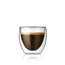 Bodum Doppelwandige Espressogläser Pavina - Patentiertes Ventil - 80 ml - 6 Stück