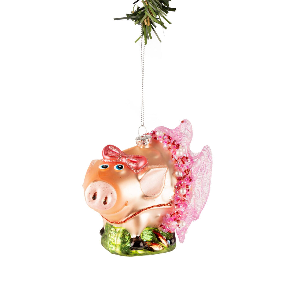 Nordic Light Weihnachtskugel Schwein 10 cm