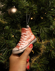 Nordic Light Weihnachtskugel Sneaker Rosa 11 cm