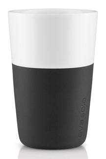 Eva Solo Latte Macchiato Becher Schwarz 360 ml - 2 Stück