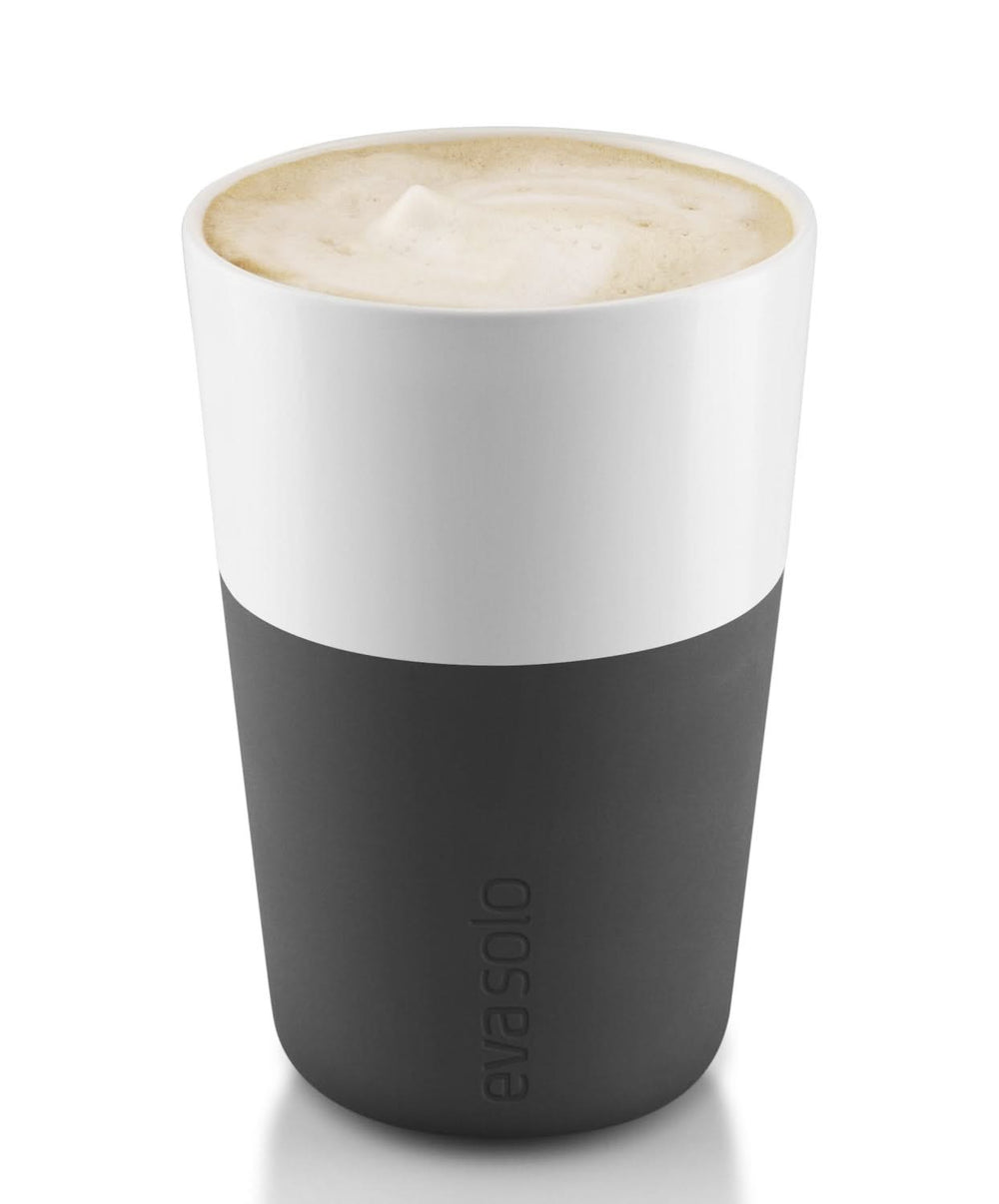 Eva Solo Latte Macchiato Becher Schwarz 360 ml - 2 Stück