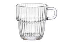 Bormioli Rocco Teegläser - Kaffeetassen mit Henkel - Stapelbar - Barshine 250 ml - 6 Stück