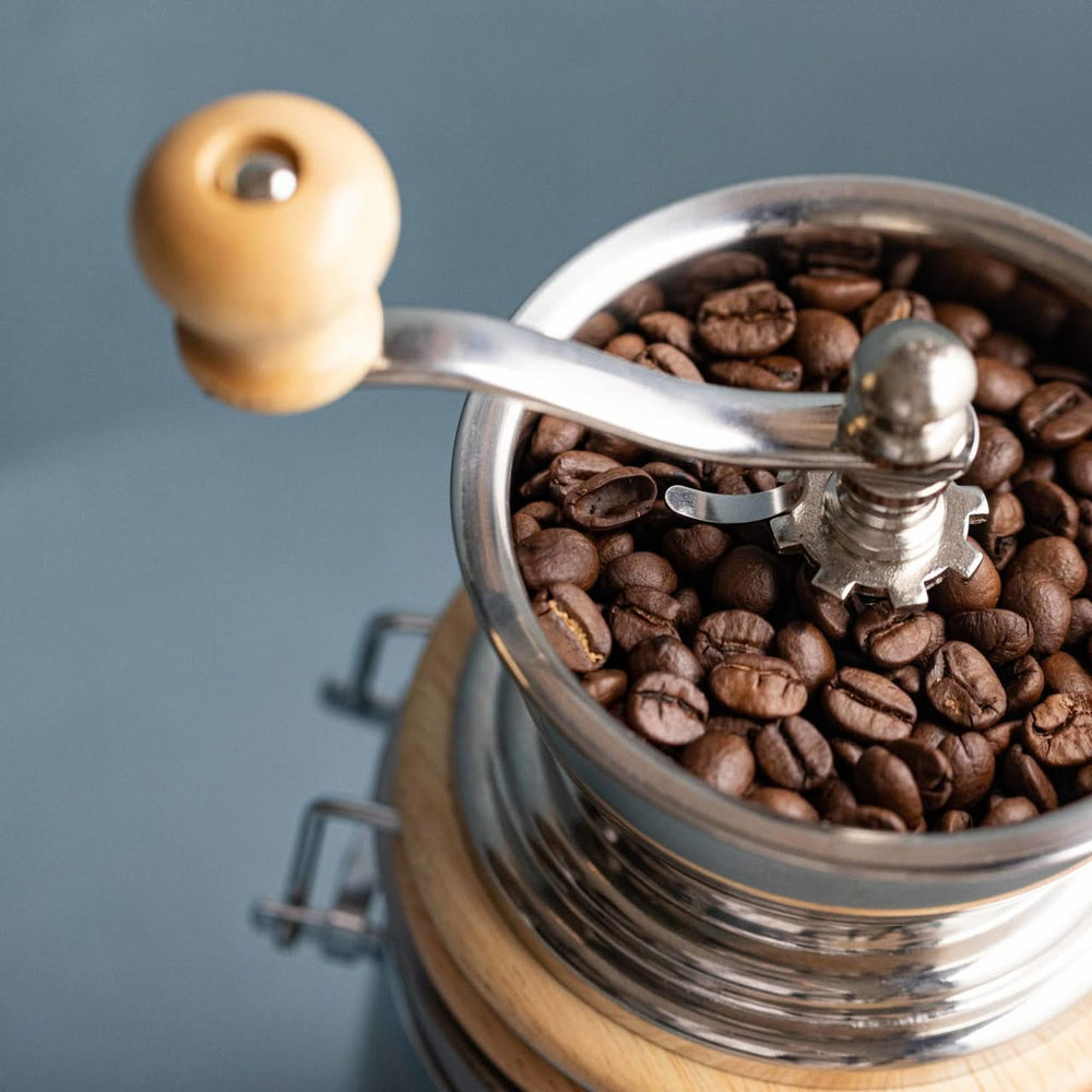 Die La Cafetière Kaffeemühle / Bohnenmühle aus Edelstahl