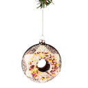 Nordic Light Weihnachtskugel Donut Weiß/Braun 10 cm