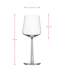 Iittala Rote Weingläser Essence 450 ml - 2 Stücke