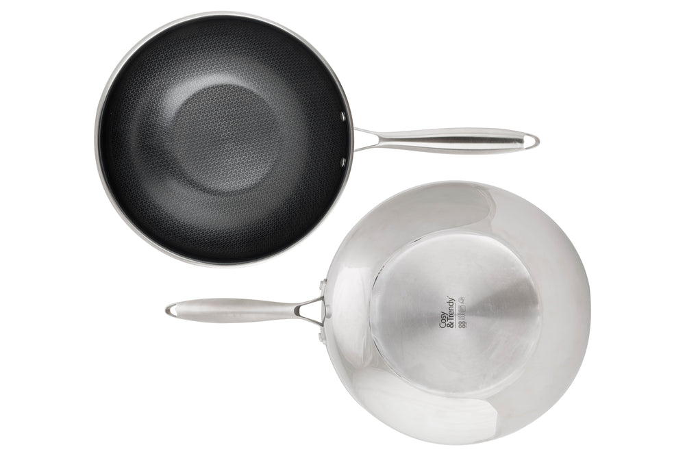 Cookinglife Wok-Pfanne HexaCook ø 28 cm - NON STICK - keramische antihaftbeschichtung - PFAS-frei - geeignet für alle Wärmequellen