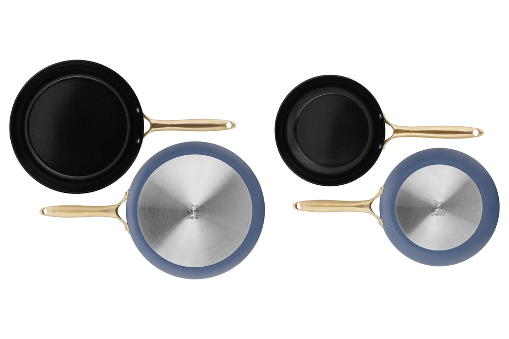 Cookinglife Bratpfannen Set Style Blau - ø 24 & 28 cm - keramische Antihaftbeschichtung - geeignet für alle Wärmequellen