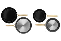 Cookinglife Bratpfannen Set Style Schwarz - ø 24 & 28 cm - keramische Antihaftbeschichtung - geeignet für alle Wärmequellen