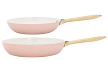 Cookinglife Bratpfannen Set Style Rosa - ø 24 & 28 cm - keramische Antihaftbeschichtung - geeignet für alle Wärmequellen