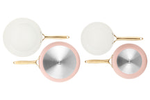 Cookinglife Bratpfannen Set Style Rosa - ø 24 & 28 cm - keramische Antihaftbeschichtung - geeignet für alle Wärmequellen