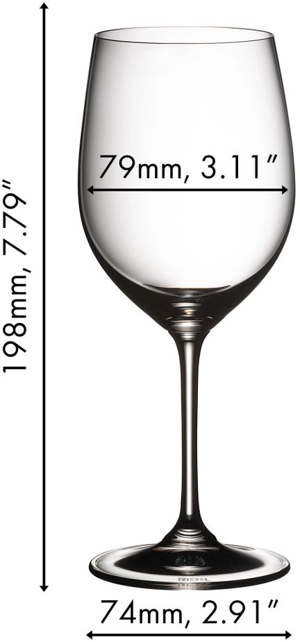 Riedel Weiße Weingläser Vinum - Viognier / Chardonnay - 4 Stücke