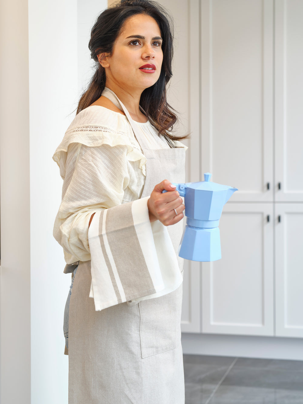 Cosy & Trendy Küchenschürze Stoff Sand