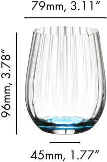 Riedel Tumbler Glas Happy O - 4 Stück - gerippt