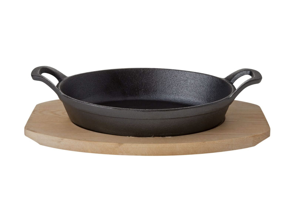 Michelangelo Ovale Servierpfanne Aus Gusseisen – 30 X 17 Cm, 6,5 Cm Hoch Für Herd & Grill