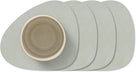 LIND DNA Untersetzer Nupo - Leder - Metallic - 13 x 11 cm - 4 Stück