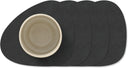 LIND DNA Untersetzer Nupo - Leder - Schwarz - 13 x 11 cm - 4 Stück
