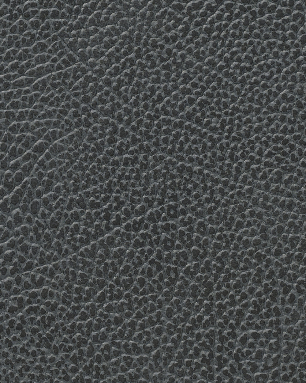 LIND DNA Untersetzer Hippo - Leder - Schwarz Anthrazit - 13 x 11 cm - 4 Stück