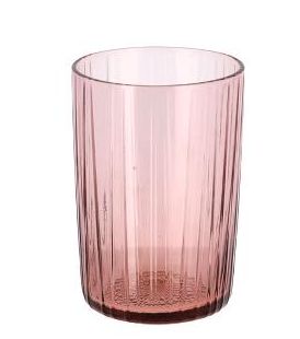 Bitz Wasserglas Kusintha Rosa 280 ml - 4 Stücke