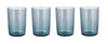 Bitz Wasserglas Kusintha Blau 280 ml - 4 Stücke