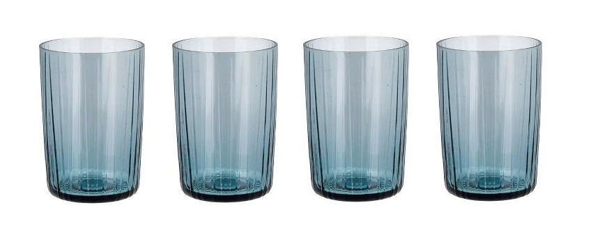 Bitz Wasserglas Kusintha Blau 280 ml - 4 Stücke