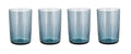 Bitz Wasserglas Kusintha Blau 280 ml - 4 Stücke