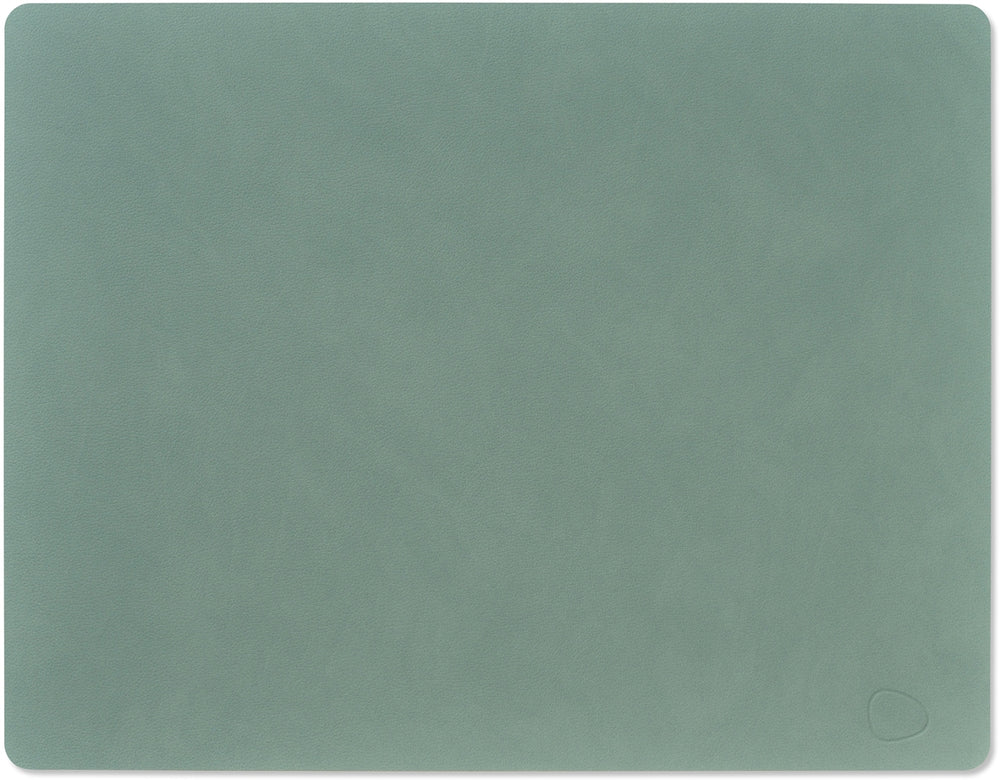 LIND DNA Tischsets Nupo - Leder - Pastellgrün - 45 x 35 cm - 2 Stück