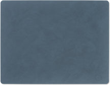LIND DNA Tischsets Nupo - Leder - Dunkelblau - 45 x 35 cm - 2 Stück