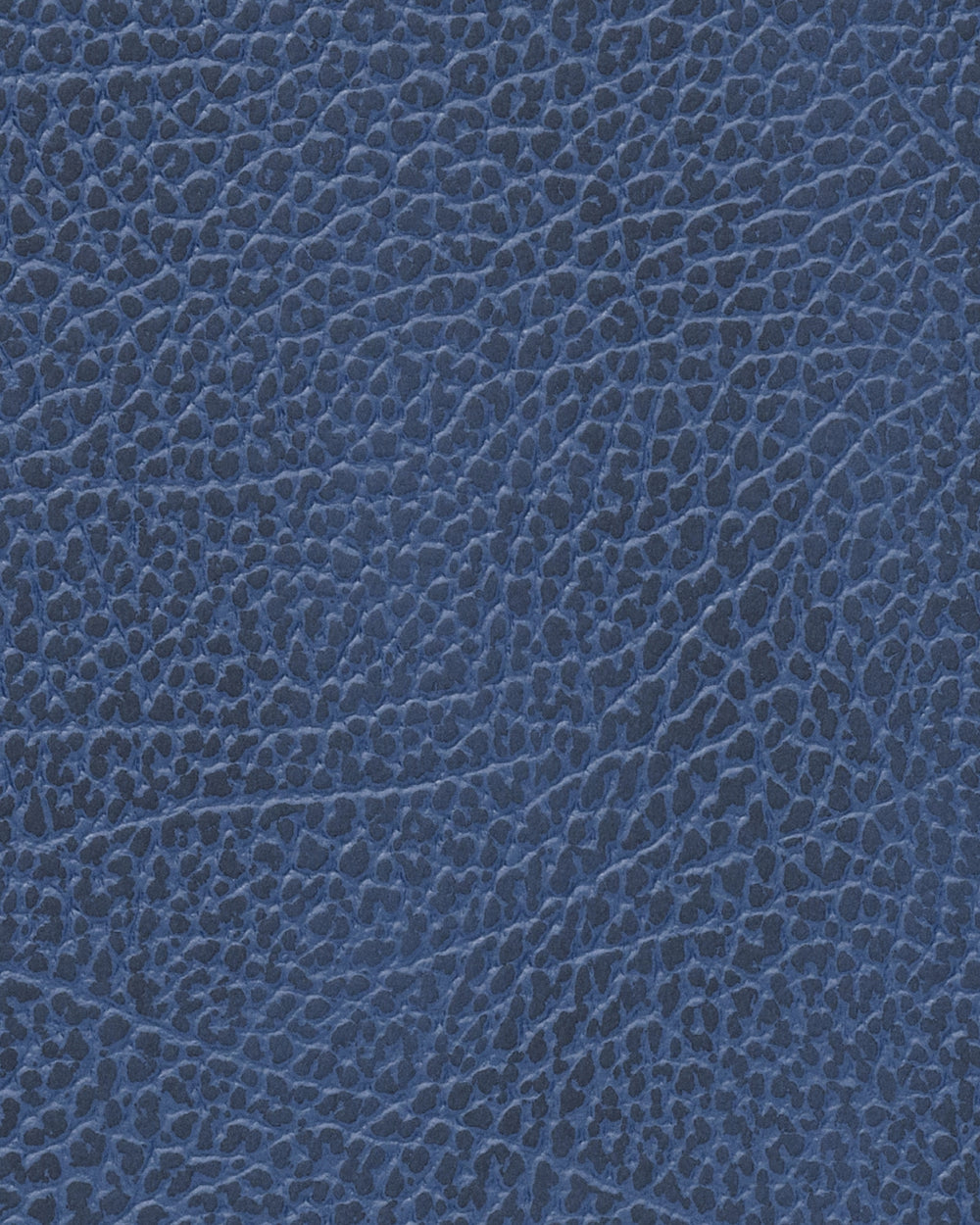 LIND DNA Tischsets Hippo - Leder - Marineblau - Curved - 44 x 37 cm - 2 Stück