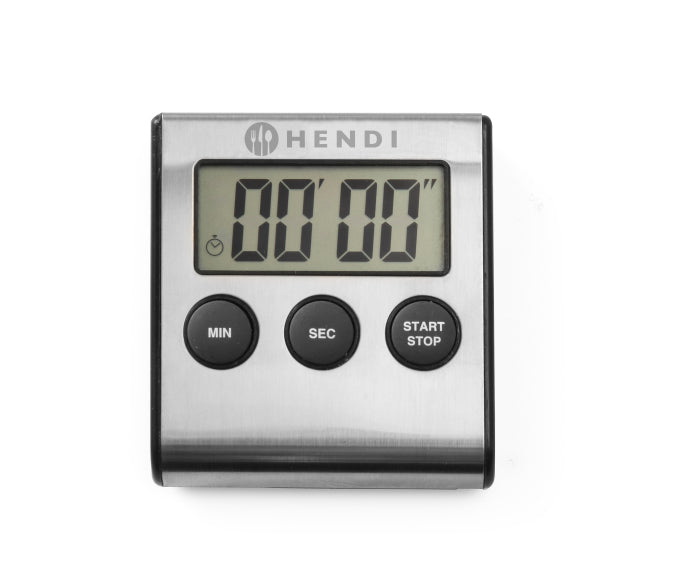 Hendi Digitale Küchenuhr - Edelstahl